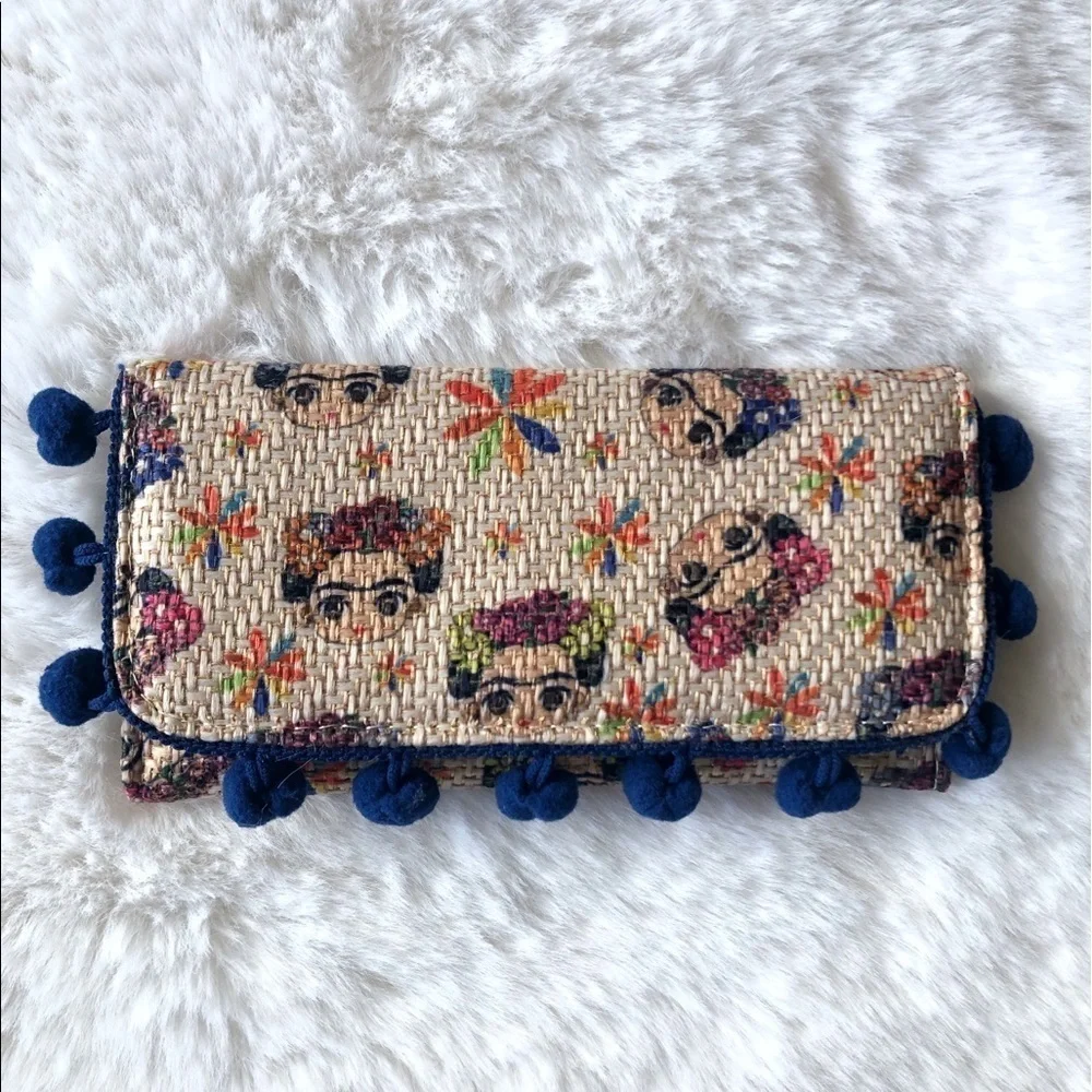 Frida Khalo Cartoon Long Wallet